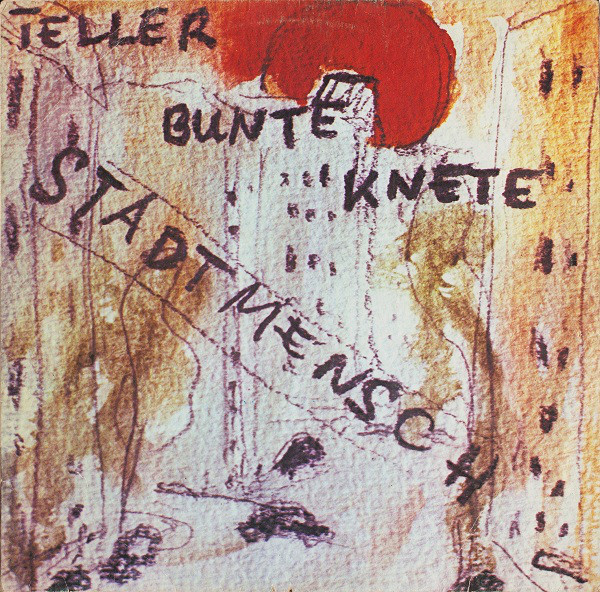 Teller Bunte Knete Stadtmensch